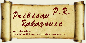 Pribisav Rakazović vizit kartica